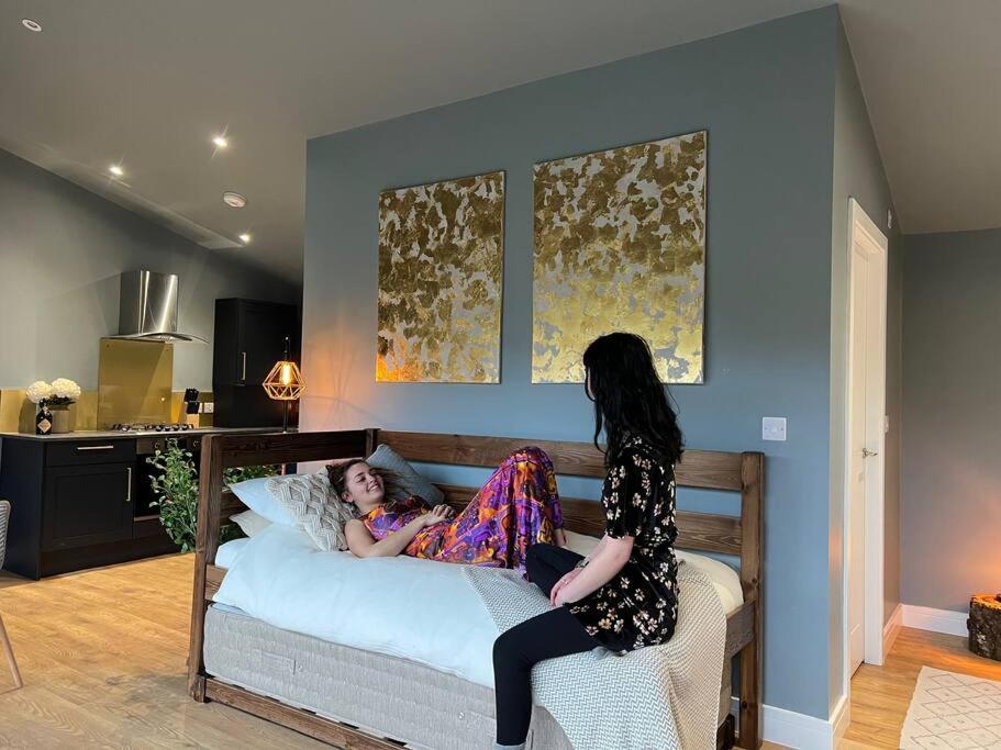 Luxury Lodge In The Treetops Llanbrynmair Extérieur photo
