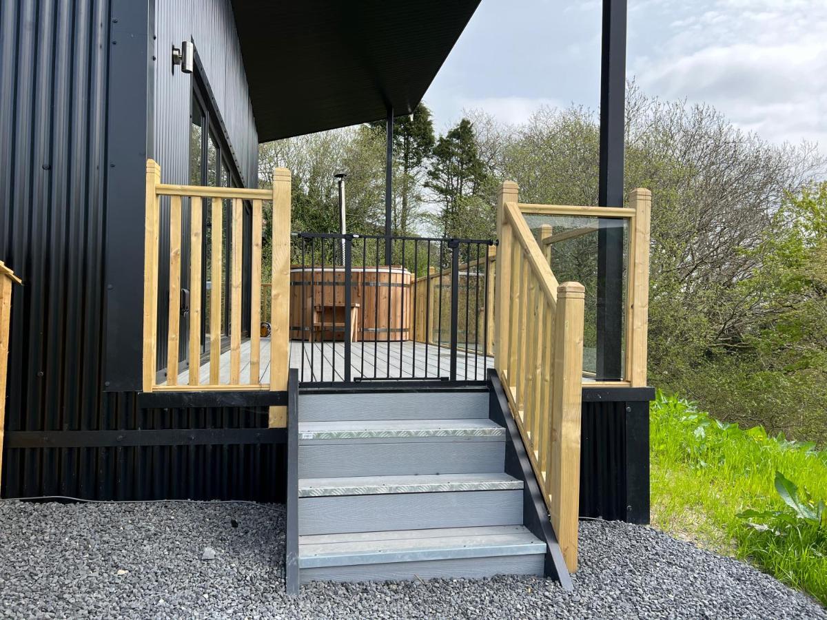 Luxury Lodge In The Treetops Llanbrynmair Extérieur photo